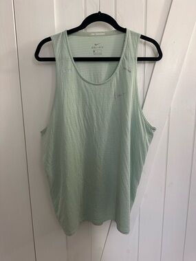 Nike Men's Mint Green Dri-FIT Tank Top